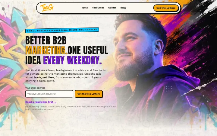 The Marketing G website